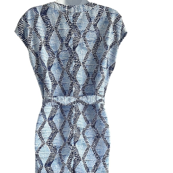 Liz Claiborne Petite | Blue and Print Dress - Picture 5 of 7